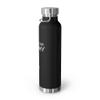 Copper Vaccum Insulated Bottle 22oz Hilarious Expecting Parents Sarcasm Baby Mom Announcement Humorous Kiddos Mommas Appreciation Sayings Pun Black / 22oz view 3