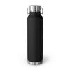Copper Vaccum Insulated Bottle 22oz Hilarious Expecting Parents Sarcasm Baby Mom Announcement Humorous Kiddos Mommas Appreciation Sayings Pun Black / 22oz view 4