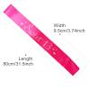 13th Birthday Sash, Hot Pink Satin Soft Official Teenager Sash with Silver Glitter Letter Sweet 13 Birthday Decorations Gifts for Girls Happy 13th Birthday Party Favor Supplies view 3