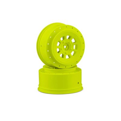 J Concepts Inc. 9-Shot 12mm Hex 3mm Offset Wheel Yellow 2pc JCO3420Y RC Tire