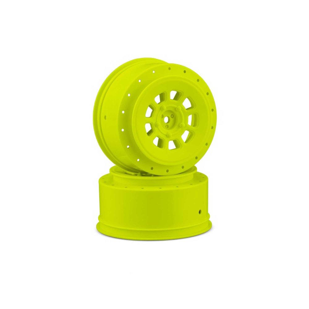 J Concepts Inc. 9-Shot 12mm Hex 3mm Offset Wheel Yellow 2pc JCO3420Y RC Tire