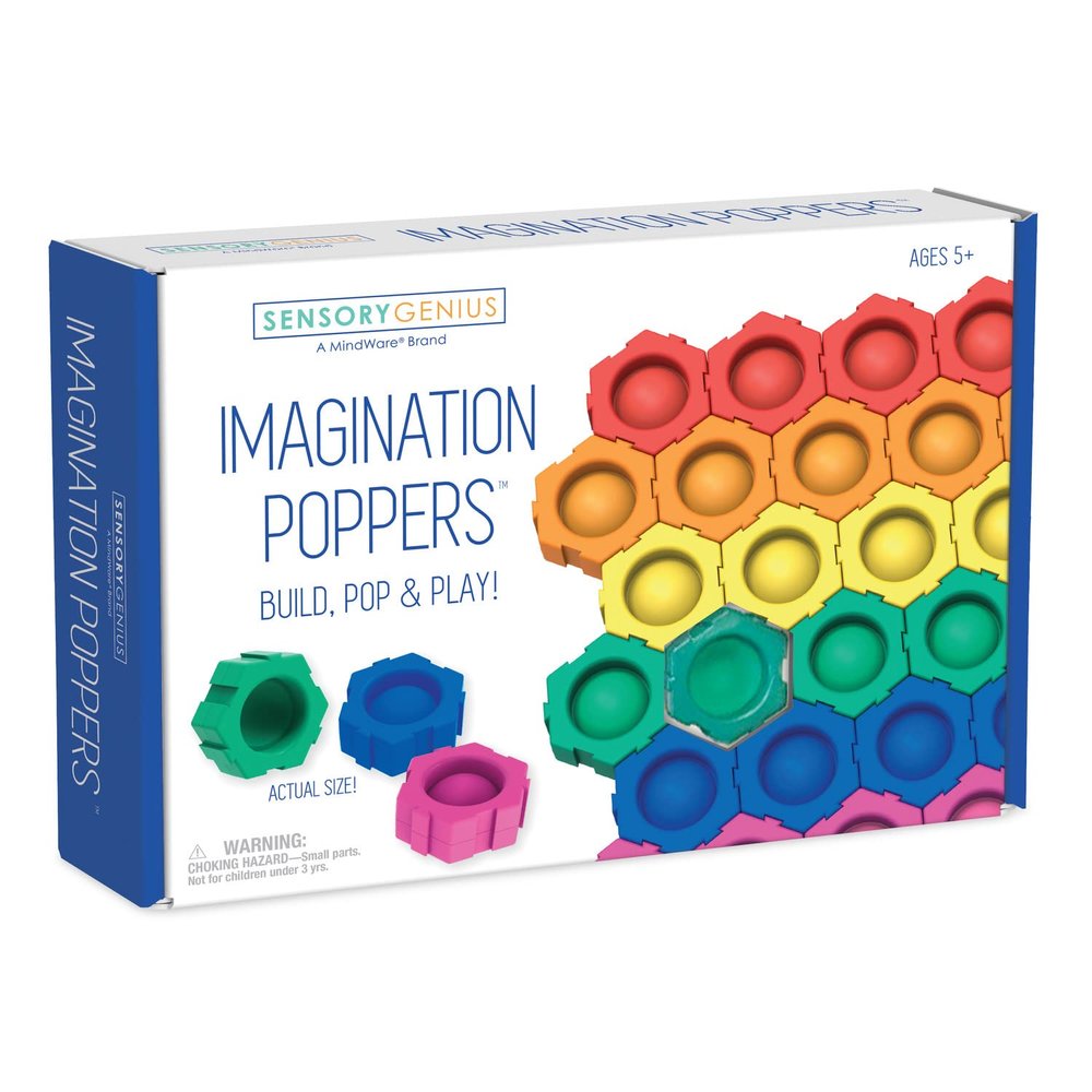 MindWare Sensory Genius Imagination Poppers Fun Fidget Toys for Kids, Teens & Adults Ages 5 and Up