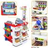 Supermarket Play Set for Kids W/Shopping Cart W/Cash Register Pretend Play Girls Boys Toddlers Age 3 4 5. view 4