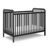 Storkcraft Pasadena 3-in-1 Convertible Crib (Black)  GREENGUARD Gold Certified, Converts to Daybed and Toddler Bed, Fits Standard Full-Size Crib Mattress, Adjustable Mattress Height view 1
