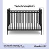 Storkcraft Pasadena 3-in-1 Convertible Crib (Black)  GREENGUARD Gold Certified, Converts to Daybed and Toddler Bed, Fits Standard Full-Size Crib Mattress, Adjustable Mattress Height view 4