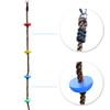 BUBBLEBAY 6.56ft Climbing Rope Swing with Treads Climbing Rope Plate Swing Hanging Swing Ninja Rope Accessories view 2