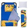 Wildkin Modern Kids Nap Mat  Soft Cotton Blend with Pillow & Elastic Straps for School & Travel - Under Construction view 1