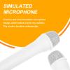 Microphone Prop Plastic Mic Prop Speech Fake Mic Plastic Microphone Pretend Singing & Speech Realistic Media Interview Experience Safe Abs Material view 2