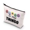 BDPWSS Funny Bingo Gifts Bingo Makeup Bag Bingo Player Gift Bingo Is My Thingo For Bingo Gambler Gift Bingo Lover Gift (My Thingo) view 1