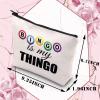 BDPWSS Funny Bingo Gifts Bingo Makeup Bag Bingo Player Gift Bingo Is My Thingo For Bingo Gambler Gift Bingo Lover Gift (My Thingo) view 2