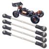 Tefola M4 Steering Linkage Rod Set, Metal Linkage Rod Adjustable 110120mm Fit for 1/8 RC Racing Truck Car view 1