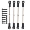 Tefola M4 Steering Linkage Rod Set, Metal Linkage Rod Adjustable 110120mm Fit for 1/8 RC Racing Truck Car view 4