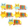 Small Musical Xylophone Toy: 5PCS Toddle Small Xylophone Toys for Early Childhood Education - Mini Percussion Instrument Award with Owl Pattern view 1