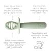 Ali+Oli (3pc) Silicone Spoon Set for Baby (Pine) Unbreakable Baby Spoons, Self Feeding Utensils, Multi-stage Design, Ergonomic Handle view 4