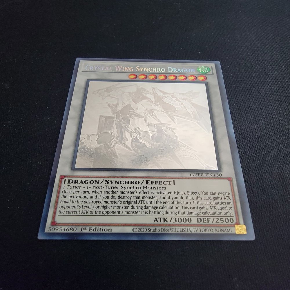 Crystal Wing Synchro Dragon - GFTP-EN130 - (Ghost Rare) - Ghosts from The Past - 1st Edition