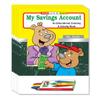 ZOCO  My Saving Account Coloring Books (50 Bulk Pack, with Crayons)  Games to Learn About Money & Finance  Credit Union, Bank Handout for Kids view 1
