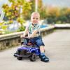 Aosom Kids Push Ride On Car with Working PA System and Horn, Police Truck Style Foot-to-Floor Sliding Car for Boys and Girls with Under-Seat Storage, for 18 Months to 5 Years Old, Blue view 2