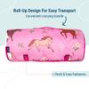Wildkin Day2Day Kids Nap Mat  Ideal for Daycare, School, Sleepover & Travel - Wild Horses view 4