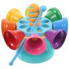 Toyvian Baby Percussion Instrument Music Rotating Bell Toy Educational Musical Toy for Kids Enhancing Auditory Development Creativity and Concentration 5.90X5.90X5.51 Inches view 1