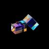 YONGERN 16 * 16 * 25mm Optical Prism Hexahedral Prism Creative Gift of Cubic Science Cube Diamond Mirror Rainbow Light for Photography view 2