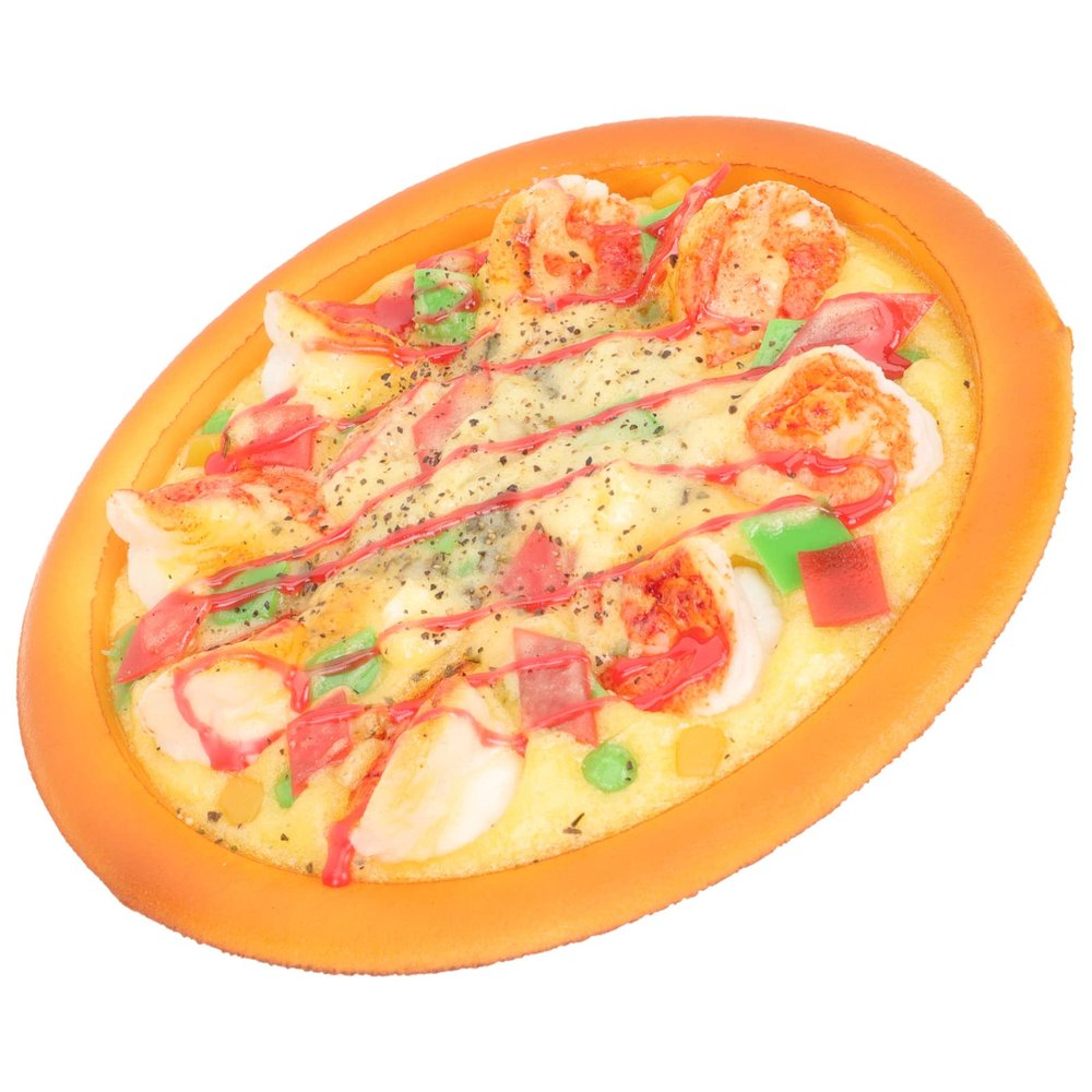 6 Simulation Pizza Play Realistic Pizza Display Fake Food Photography Prop Pretend Play Food Moldel Toy Pizza Play Set Artificial Pizza Decoration(Random Style)
