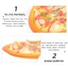 6 Simulation Pizza Play Realistic Pizza Display Fake Food Photography Prop Pretend Play Food Moldel Toy Pizza Play Set Artificial Pizza Decoration(Random Style) view 3