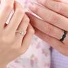 Uloveido Rose Gold Plated Fidget Rings for Women - 6mm Spinner Stainless Steel Ring for Anxiety Fidget Stress Relief Glitter Sandblast Spinning Jewelry Y2179 (Size 7) view 2