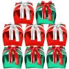 Skylety 8 Pcs Christmas Cube Foil Balloons 24 Inch Green and Red Gift Box Foil Balloons with Bow Christmas Cube Balloon Gift Box for Xmas Birthday Party Decorations view 1