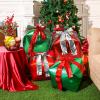 Skylety 8 Pcs Christmas Cube Foil Balloons 24 Inch Green and Red Gift Box Foil Balloons with Bow Christmas Cube Balloon Gift Box for Xmas Birthday Party Decorations view 4