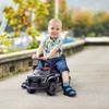 Aosom Kids Push Ride On Car with Working PA System and Horn, Police Truck Style Foot-to-Floor Sliding Car for Boys and Girls with Under-Seat Storage, for 18 Months to 5 Years Old, Black view 2