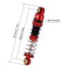 INJORA 39mm Shocks- Aluminum Threaded Shock Absorber Oil Damper for Axial SCX24 FMS FCX24M 1/24 RC Crawler Car Upgrade Parts(RedBlack) view 2