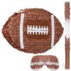 Sratte Kids Football Piata for Birthday Decoration Football Piata with Bat and Eye Mask for Boys Sports Birthday Party Supplies view 1