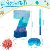 Sratte Number 1 2 3 4 5 6 7 8 9 Piata with Stick Blindfold Confetti, Gradient Blue Piata for Kids Boys Girls Birthday Party Anniversary Decorations Supplies(Number 7) view 3