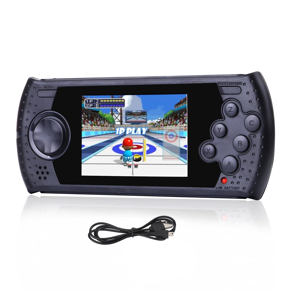 16 Bit Handheld Game for Kids Built-in 230 HD Classic Retro Video Games USB Rechargeable 3.0 Inch Childrens Travel Electronics Toys Portable Gaming Player System Gift for Boys Girls Ages 4-8-12