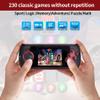 16 Bit Handheld Game for Kids Built-in 230 HD Classic Retro Video Games USB Rechargeable 3.0 Inch Childrens Travel Electronics Toys Portable Gaming Player System Gift for Boys Girls Ages 4-8-12 view 2