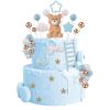 46 PCS 3D Bear Balls Cake Toppers Brown Teddy Bear for Birthday Party Wedding Baby Shower Supplies(Blue) view 1