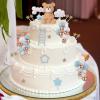 46 PCS 3D Bear Balls Cake Toppers Brown Teddy Bear for Birthday Party Wedding Baby Shower Supplies(Blue) view 4