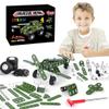 Ferthor Fun Metal Building Military Series Assembly Toys,Small Construction Set for Kids Ages 4-8, Military Toys for Boys Age 8-12,STEM Toy Gifts for Model Army Kit(166pcs No Motor) view 1