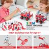 Ferthor Fun Stem Building Toys for Boys Age 8-12,Creative Sets Fire Trucks Series Model Kit,Assembly Toys for Kids,Metal Building Blocks for Model 4 in 1 Fire Fighting Cars(121PCS) view 3