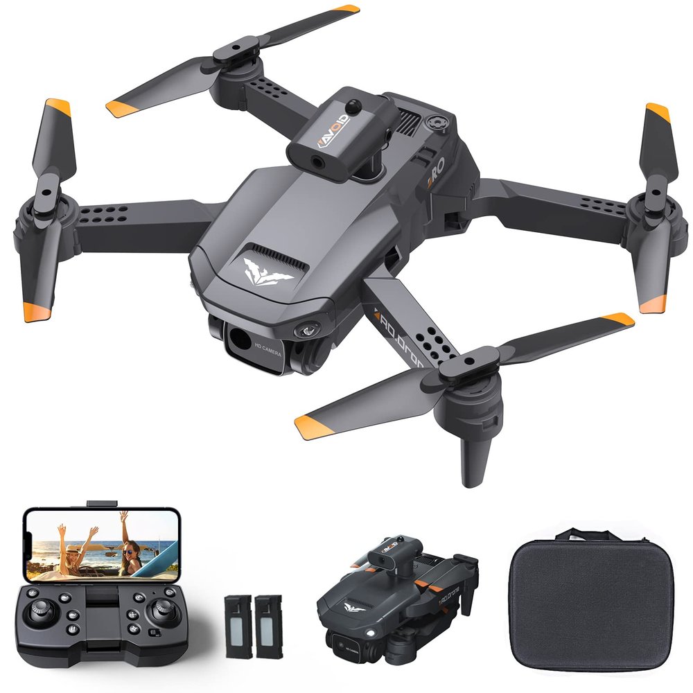3T6B Foldable Drones with Camera for Adults, FPV Drone with WiFi Live Video for Beginners, 2 Batteries, Carrying Case, Altitude Hold, Gifts Drone for friends