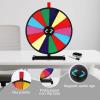 Hooomyai 18" Tabletop 14 Slots Spinning Prize Wheel with Durable Base Stand, Spin Wheel for Prizes Fortune Spinner with Dry Erase Markers and Eraser for Game Carnival Trade Show Party view 4