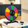 Hooomyai 15" Tabletop Prize Wheel 10 Slots with Heavy Duty Base Stand Spinning Wheel for Prizes with Dry Erase Markers and Eraser for Carnival Trade Show Party view 2