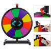 Hooomyai 15" Tabletop Prize Wheel 10 Slots with Heavy Duty Base Stand Spinning Wheel for Prizes with Dry Erase Markers and Eraser for Carnival Trade Show Party view 3
