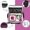 Bag compatible with Toniebox Starter Set, Carrying Case with Transparent Tote for Tonies Figures, Purple view 2