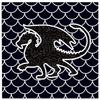 116-Piece Black Dragon Party Supplies Tableware Set, Disposable Bulk Dragon Themed Party Supplies Tablewares, Black Disposable Paper Dinner Dessert Plates Napkins Forks Tableware Set, Serves 16 Guests view 4