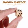 Toddmomy Wooden 6 Sided Dice Game Dice 10Pcs Wooden Dice 16mm Dice with Numbers 1-6 Dice Set Party Favors for Table Games view 3