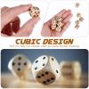 Toddmomy Wooden 6 Sided Dice Game Dice 10Pcs Wooden Dice 16mm Dice with Numbers 1-6 Dice Set Party Favors for Table Games view 4