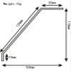 DKNTZO F3A Full Carbon Fiber Split Landing Gear Light Weight Hard Strength for 20 30 50 90 120 160 Class Fixed Wing RC Parts (Color : F3A 20 Class) view 4