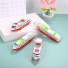 Toyvian Boy Wind up Toys Boats: 5Pcs Ocean Liner Cruise Yacht Collection Toy, Plastic Boat Models Summer Ship Race Game, 6.3 X 1.77 X 1.26 Inches view 3
