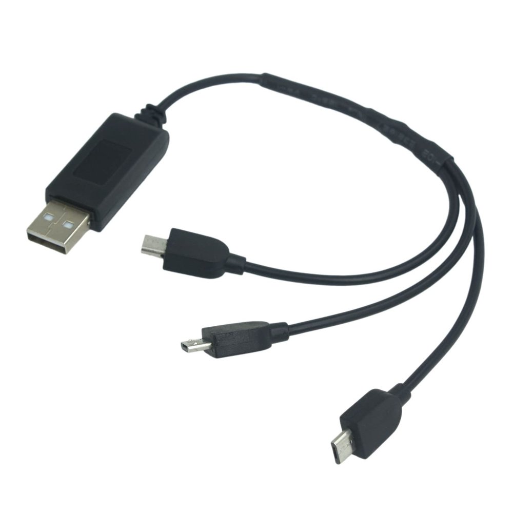 3.7V 3 in 1 USB Charger Cable Android Plug for RC Quadcopter Drone E58 JY019 XS809 XS809S X192 X196
